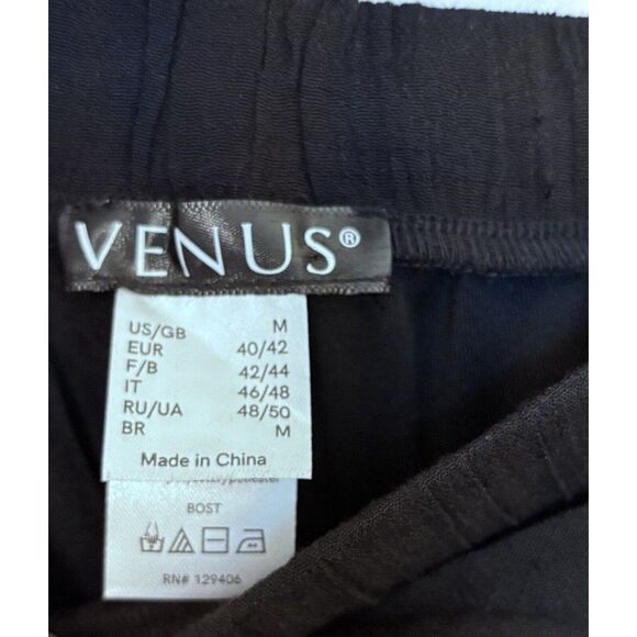 Venus Tiered Ruffled Black Pants Size Medium - Picture 2 of 4